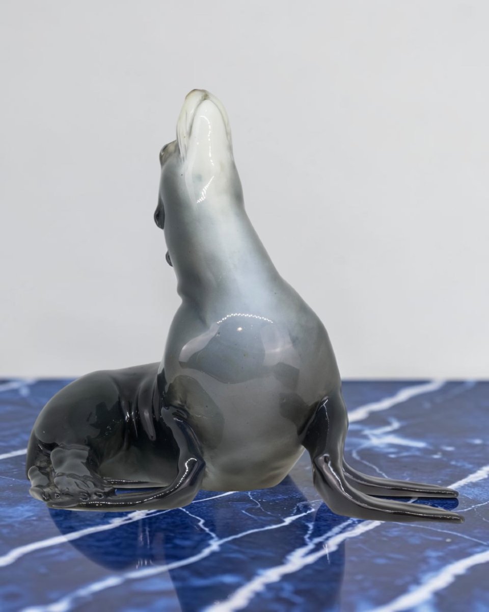 Rosenthal - Foca in Porcellana Policroma - Germania Anni 30